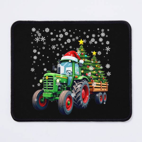 Item preview, Santa Tractor Farmer Drives Christmas Tractor Tree Lights Funny Gift for Kids Women Men designed and sold by JUSTBEELEGANT.