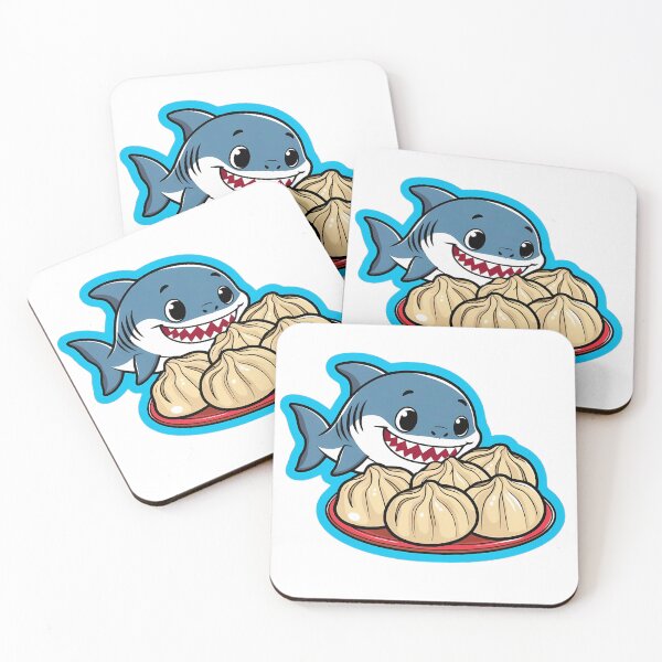 Item preview, Shark eating Dumplings - Gobble Gala designed and sold by Kids GobbleGala.