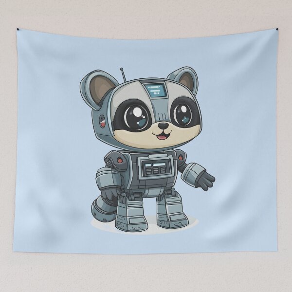 Item preview, raccoon robot designed and sold by DerSenat.