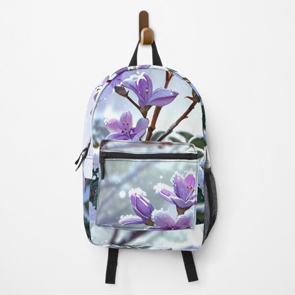 Item preview, Purple flowers in winter. designed and sold by PatDoArt.