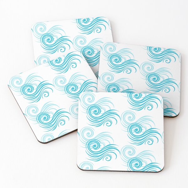 Item preview, Light Blue Waves - a Touch of Elegance, Pattern, Unique designed and sold by villacreativa.