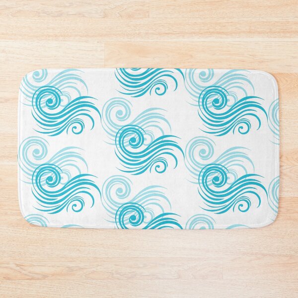 Item preview, Light Blue Waves - a Touch of Elegance, Pattern, Unique designed and sold by villacreativa.