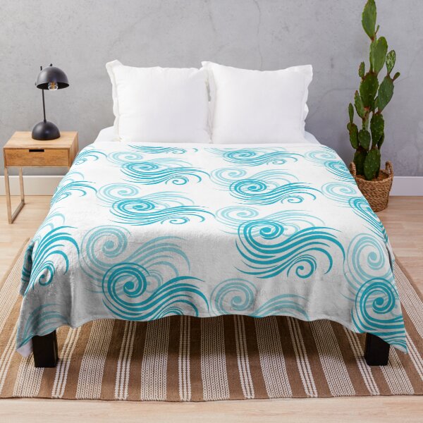 Item preview, Light Blue Waves - a Touch of Elegance, Pattern, Unique designed and sold by villacreativa.