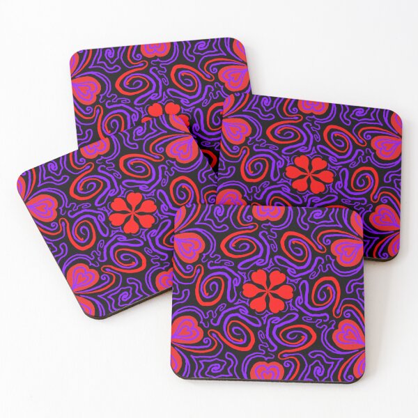 Item preview, Shaky hand drawn Organic shapes, Hearts, Repeating Pattern  designed and sold by Shoot-The-Moon.