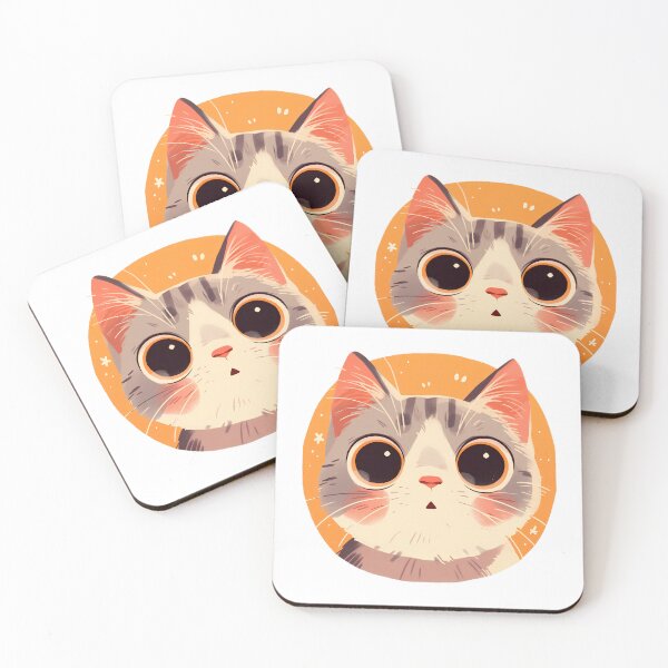 Item preview, Adorably Shocked Cat Illustration designed and sold by Windy-market.