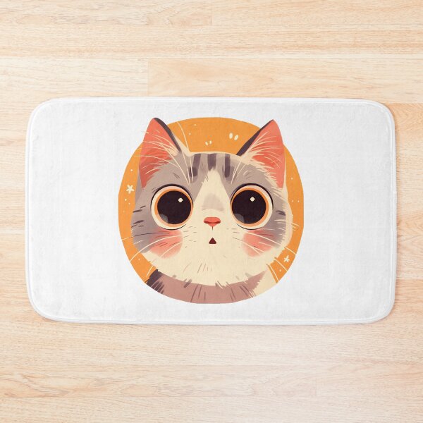 Item preview, Adorably Shocked Cat Illustration designed and sold by Windy-market.
