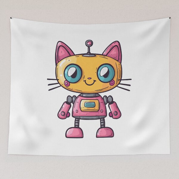 Item preview, robot cat designed and sold by DerSenat.