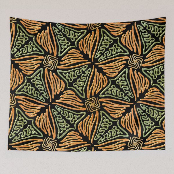 Item preview, Hand drawn geometric repeating pattern. designed and sold by Shoot-The-Moon.