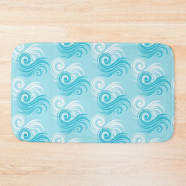 Item preview, Light Turquoise Waves - a Touch of Elegance, Pattern, Unique designed and sold by villacreativa.