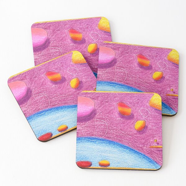 Item preview, abstracto en morado azul amarillo designed and sold by Tereza Pilar Art.