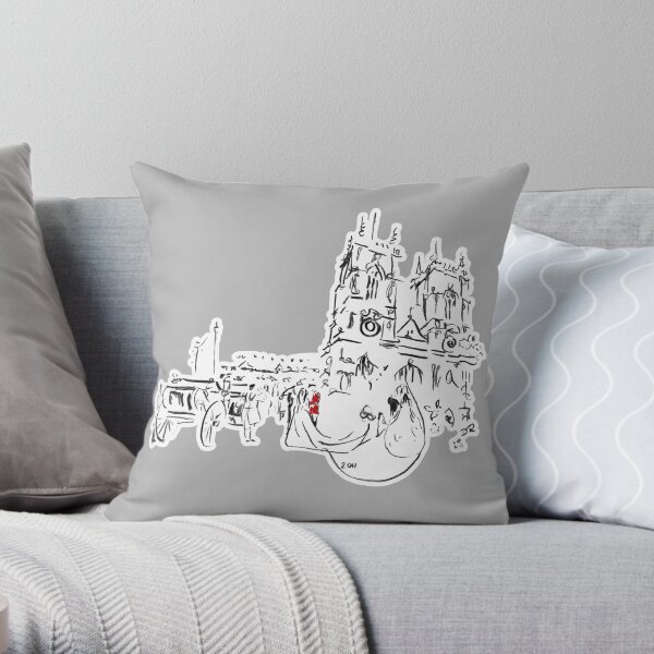 Royal Wedding - William and Kate at Westminster Abbey Throw Pillow