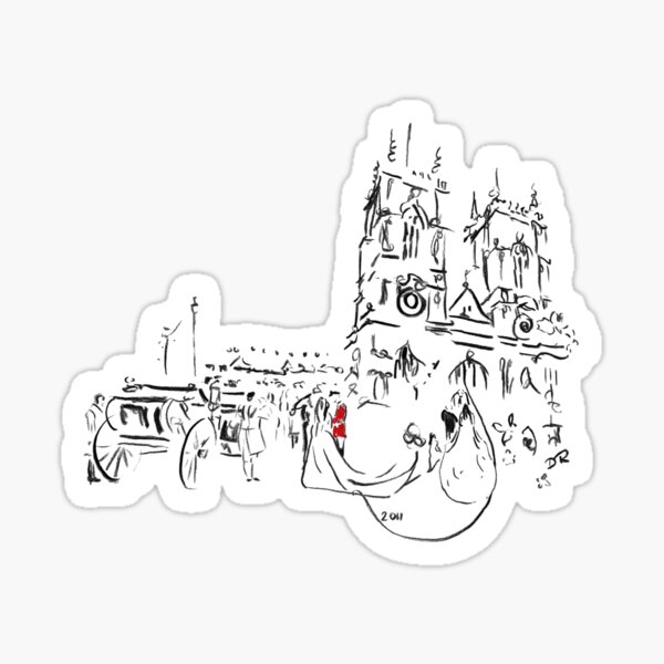 Royal Wedding - William and Kate at Westminster Abbey Sticker