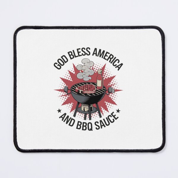 Item preview, God bless America, BBQ, steak, patriotic, cooking, funnyfits70, Humor, Funny, retro, vintages, funny quotes, animal humor, designed and sold by FunnyFits70.