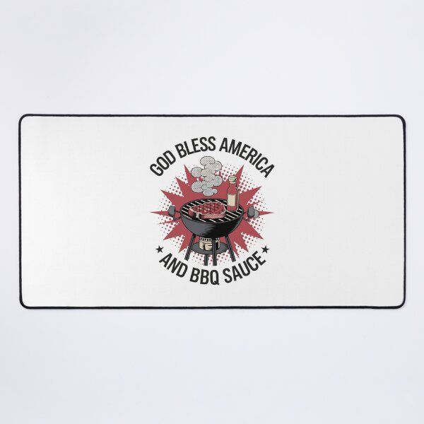 Item preview, God bless America, BBQ, steak, patriotic, cooking, funnyfits70, Humor, Funny, retro, vintages, funny quotes, animal humor, designed and sold by FunnyFits70.