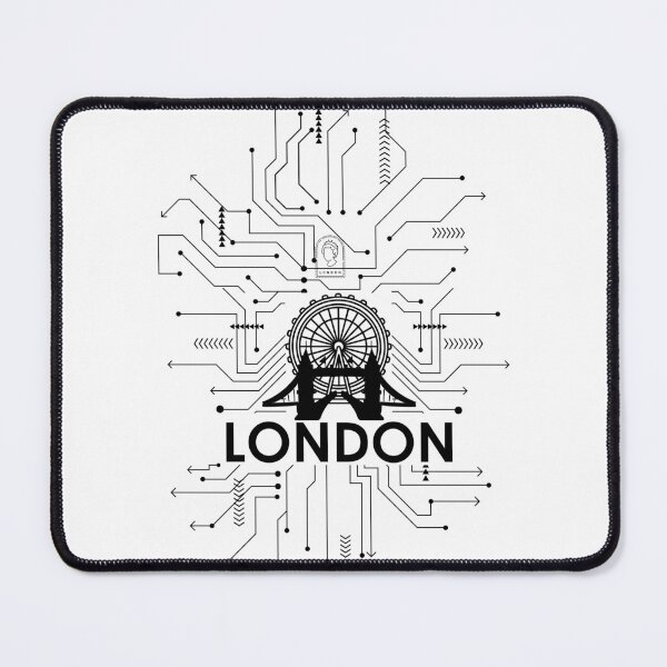 Item preview, Futuristic, minimalist circuit diagram LONDON designed and sold by I-RDesign.