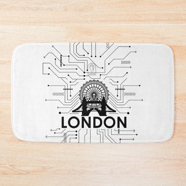 Item preview, Futuristic, minimalist circuit diagram LONDON designed and sold by I-RDesign.