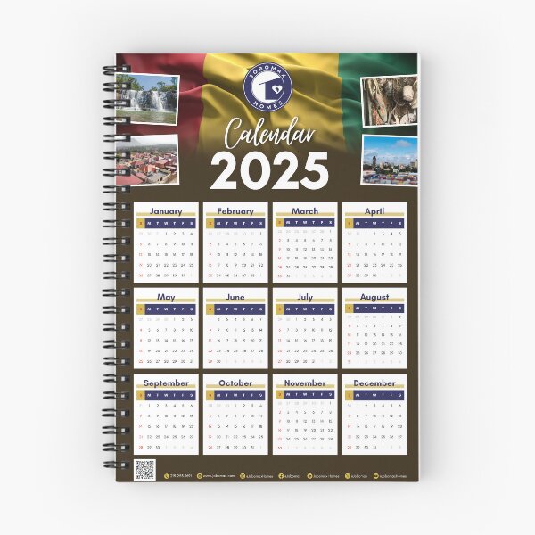 Item preview, 2025 Guinea Calendar designed and sold by Africa-Housing.