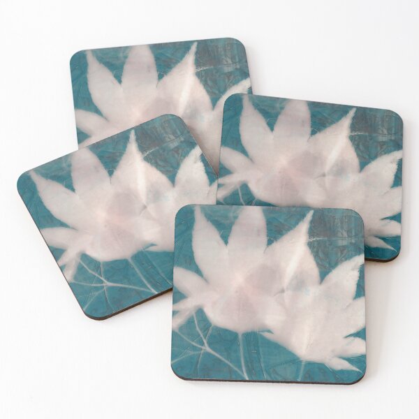 Item preview, Leaves Botanical Cyanolumen designed and sold by Katherine Edwards Art.