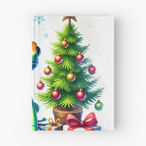 Aperçu de l'œuvre Sauter autour du sapin de Noël – Dart Frog créée et vendue par Subtle Awe.
