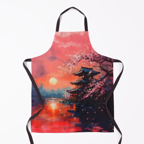 Item preview, Sakura Sunset Landscape designed and sold by Sakashi-Canvas.