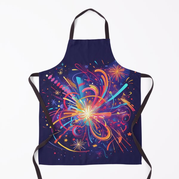 Item preview, "Vivid Fireworks in the Night Sky – Minimalist Illustration designed and sold by Windy-market.