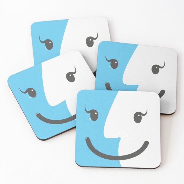 Item preview, MACOS OLD Parody: The Friendly Finder – The Iconic OSX Face with a Smile designed and sold by Arte Cartoon From TagTeam Group.