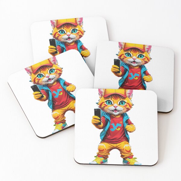Item preview, Gatos divertidos selfies  designed and sold by Dan9010.