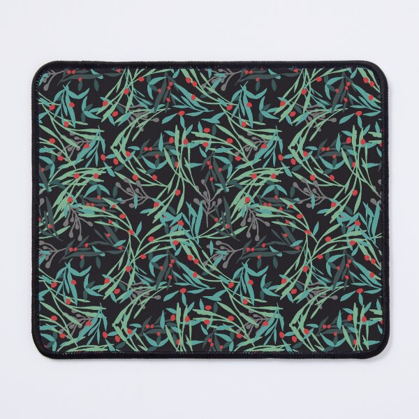 Item preview, Holly leaves on black designed and sold by by Mònica Roca.