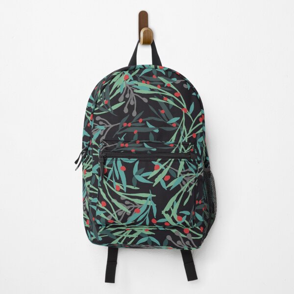 Item preview, Holly leaves on black designed and sold by by Mònica Roca.