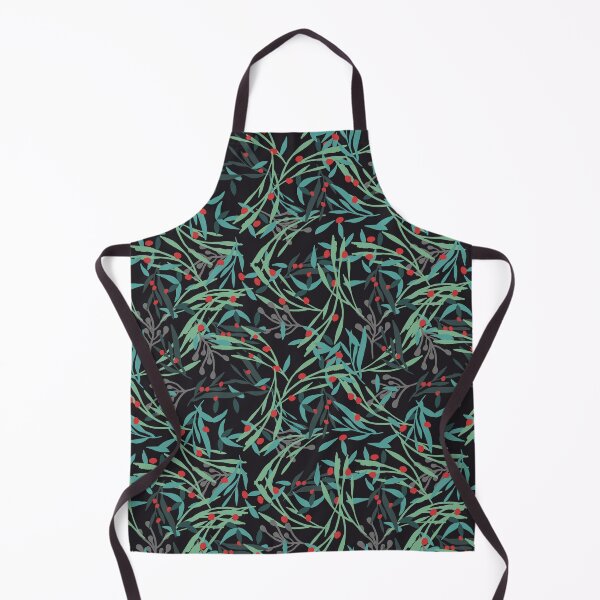 Item preview, Holly leaves on black designed and sold by by Mònica Roca.