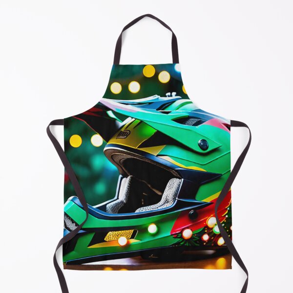 Item preview, Festive Christmas-Inspired MTB Helmet Design designed and sold by GrizzlyCollective.