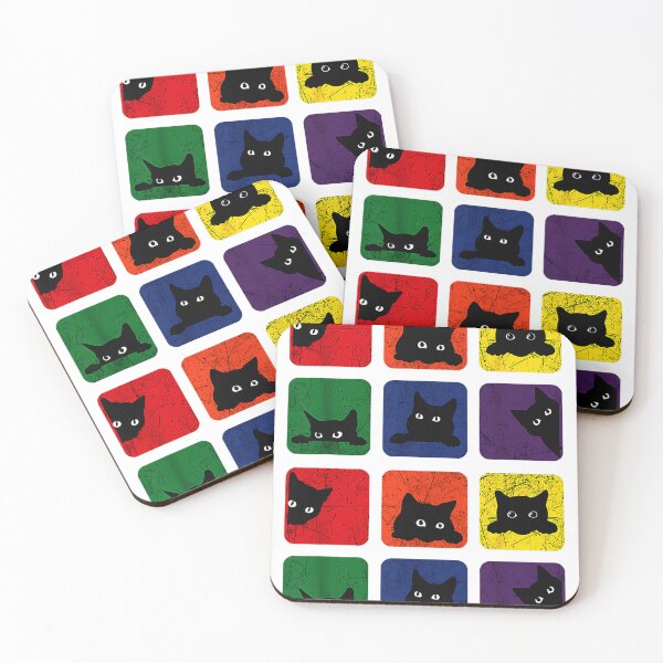 Item preview, Funny asexual cat Cute Cat Paint Colorful Cat designed and sold by AddlPoolart.
