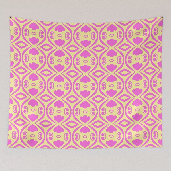 Item preview, Floral Diamonds: Pink and Yellow Fantasy 3 designed and sold by AneissPiaf.