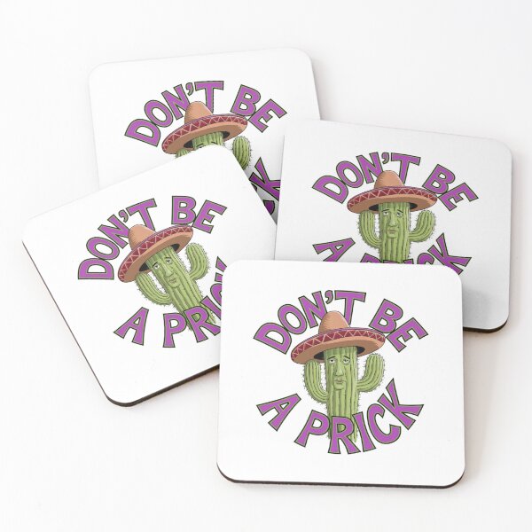 Item preview, Don't be a prick, cactus, attitude, funnyfits70, Humor, Funny, retro, vintages, funny quotes, animal humor, designed and sold by FunnyFits70.