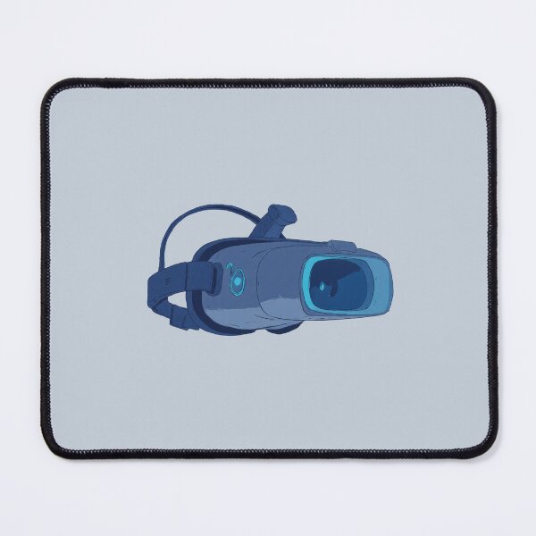 Item preview, Glow-Blue VR A Sleek Line Claire Comic designed and sold by ShroomForge.