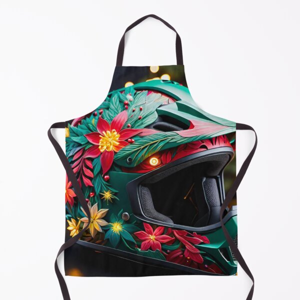 Item preview, Christmas-Themed Mountain Bike Helmet Design designed and sold by GrizzlyCollective.