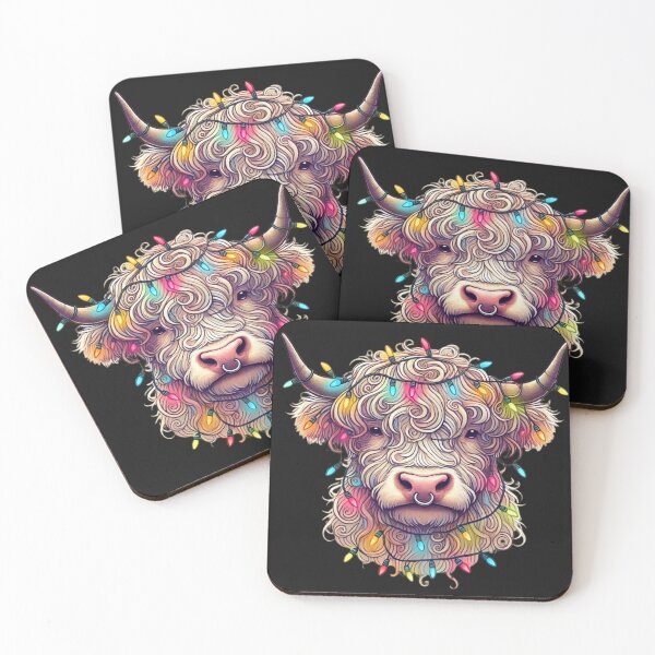 Item preview, Highland Cow Xmas Lights Merry Christmas Pajamas Holiday  designed and sold by SztylishDesigns.