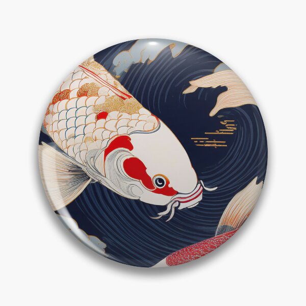 Item preview, Dancing Koi in Waves designed and sold by Kina-design.