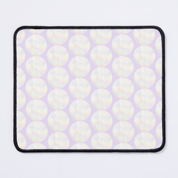 Item preview, White iridescent circle pattern | white abstract holographic y2k circles  designed and sold by lausn.