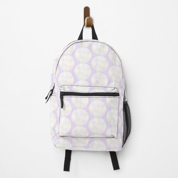 Item preview, White iridescent circle pattern | white abstract holographic y2k circles designed and sold by lausn.