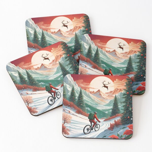 Item preview, Holiday Cheer on a Christmas MTB Ride designed and sold by GrizzlyCollective.
