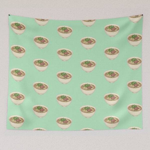 Item preview, Mint Green Pho Feast in Comic Style  designed and sold by MadeByHaresShop.
