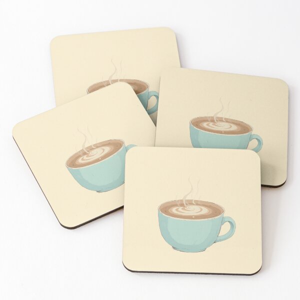 Item preview, Steamed Sip A Latte Delight Ligne Claire Comic Style Illustration designed and sold by MadeByHaresShop.
