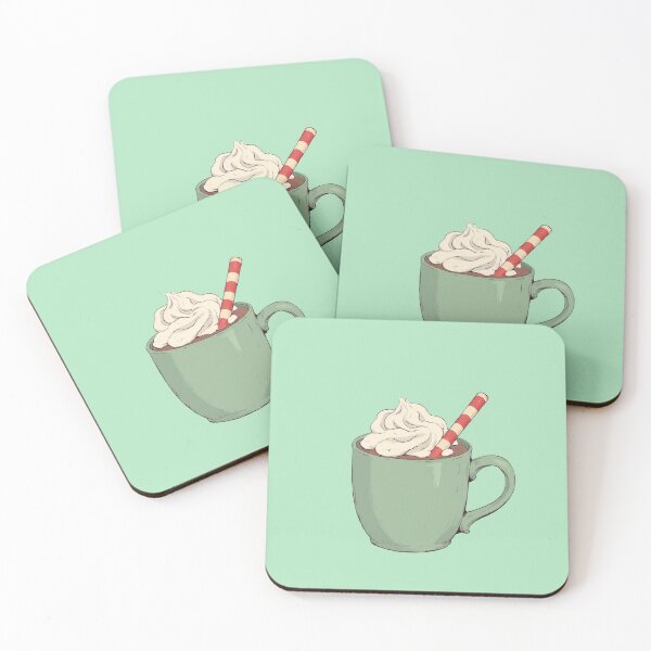Item preview, Minty Hot Cocoa Delight - A quaint style illustration  designed and sold by MadeByHaresShop.