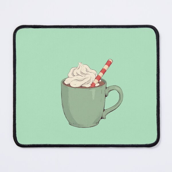 Item preview, Minty Hot Cocoa Delight - A quaint style illustration designed and sold by MadeByHaresShop.