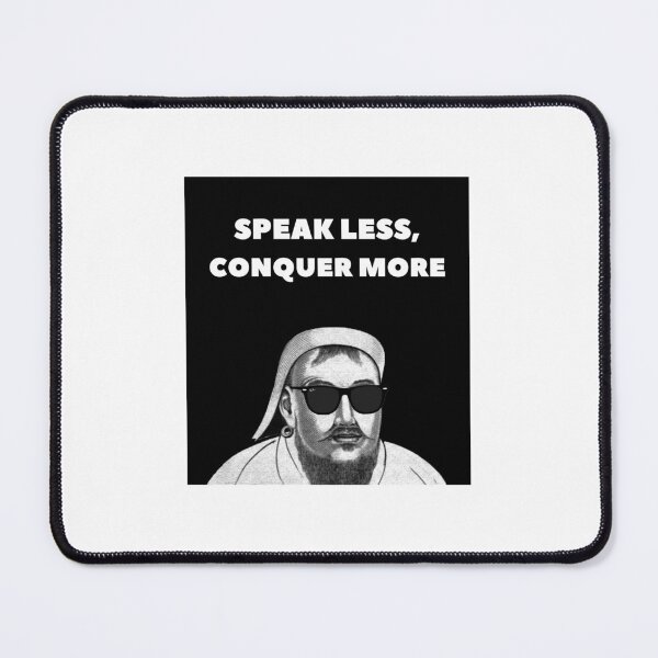 Item preview, Genghis Khan - Speak Less, Conquer More designed and sold by RedAppleStore.
