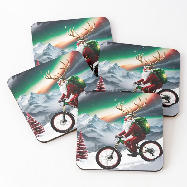 Item preview, Santa’s Reindeer Shredding Trails on MTB designed and sold by GrizzlyCollective.