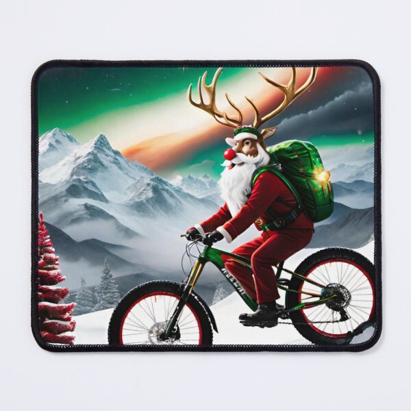 Item preview, Santa’s Reindeer Shredding Trails on MTB designed and sold by GrizzlyCollective.