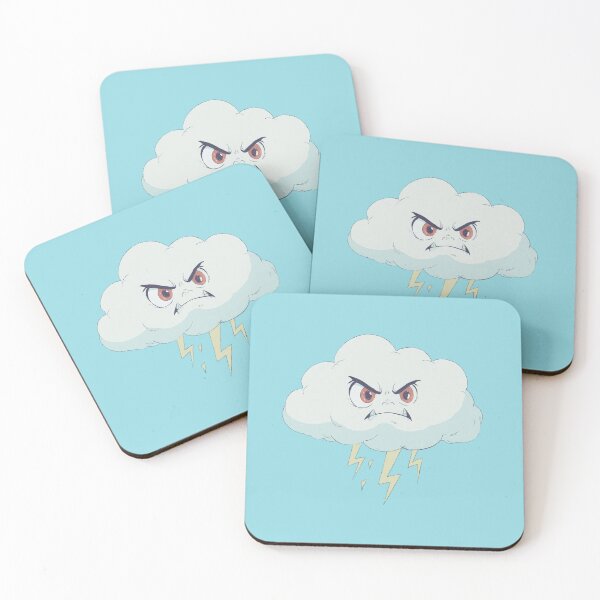 Item preview, Angry Storm Cloud  Comic Illustration designed and sold by MadeByHaresShop.