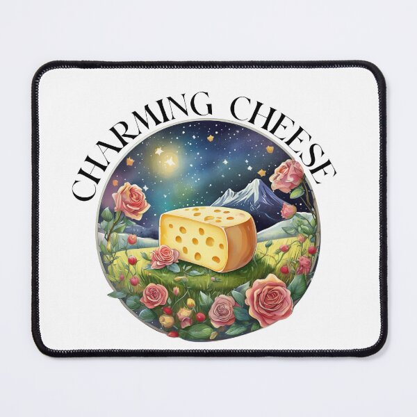 Item preview, Charming cheese with landscape and flowers designed and sold by EdeniaArtStudio.